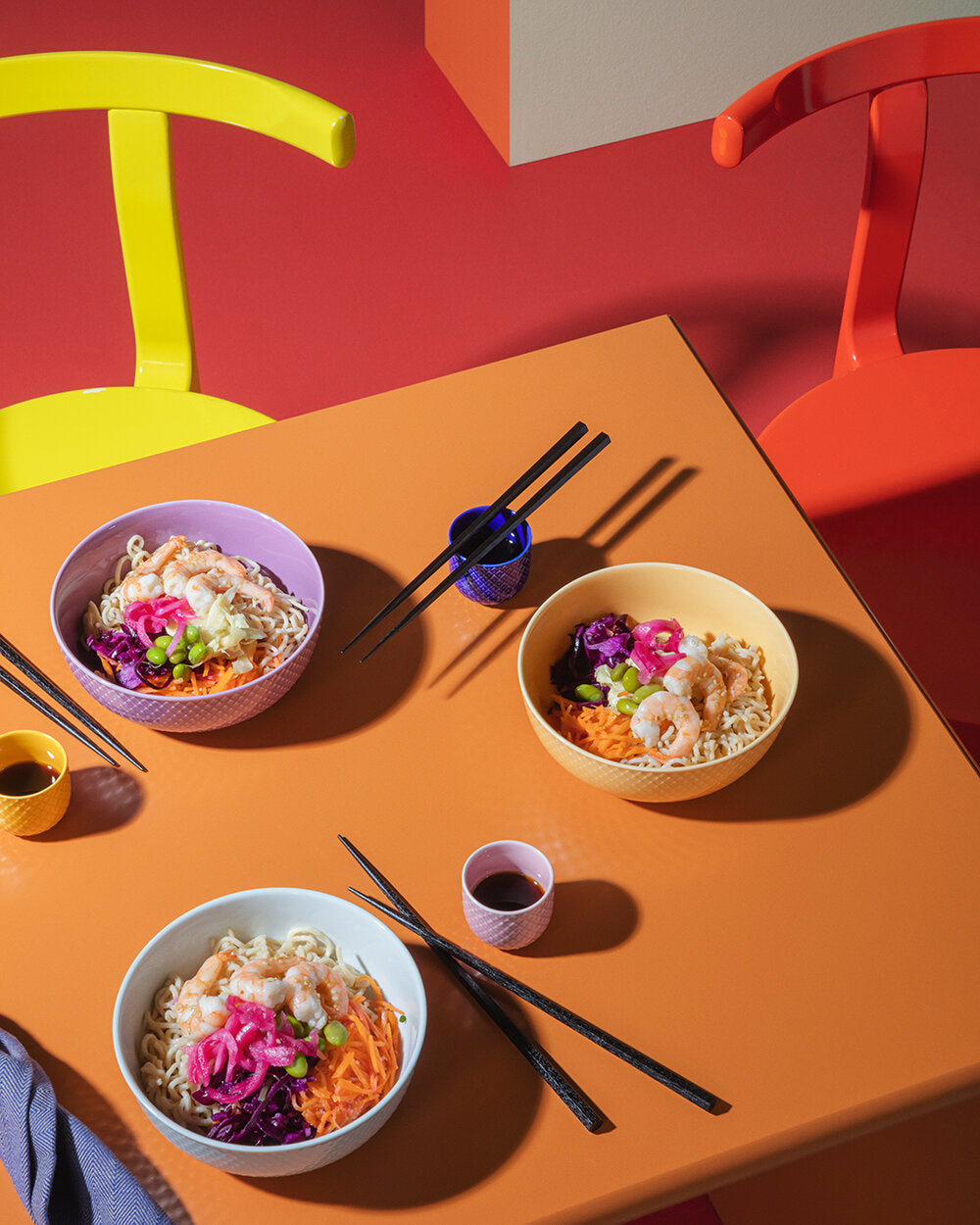 Rhombe Color skål, lilla - Ø15.5 cm